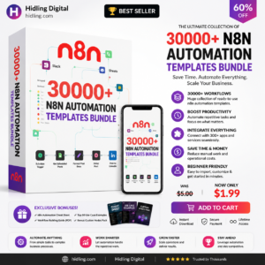 30,000+ N8N Automation Workflows & Plug-and-Play Templates (Digital Download)