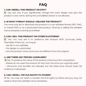 Fitness Checklist Planner with PLR Rights | Editable Canva Template & Printable PDF