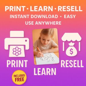 10,000+ Kids Coloring Pages Bundle | Printable Activity Sheets with PLR & MRR Rights + 620+ Bonus Busy Book Pages