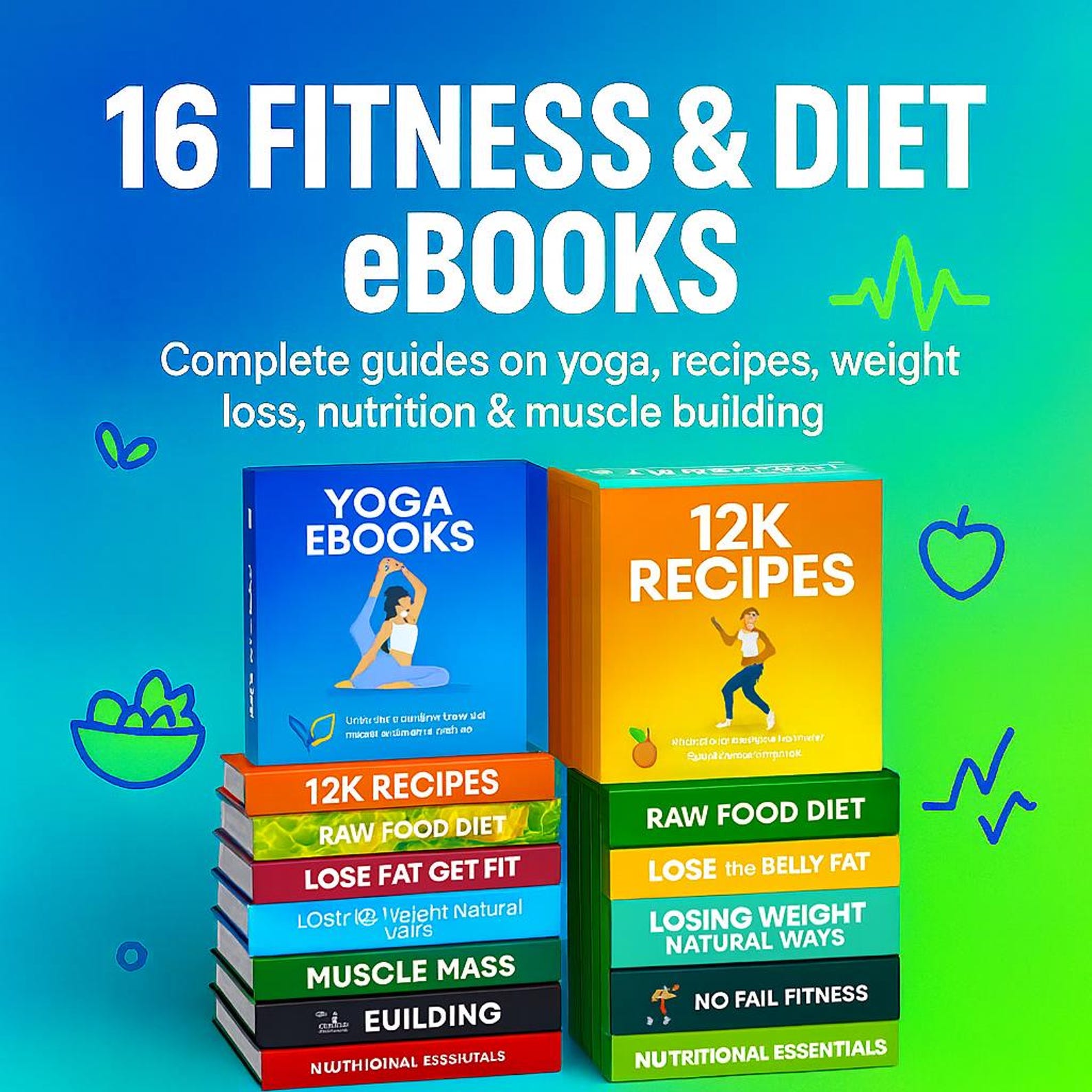 Fitness Mega Bundle – 700+ Viral Gym Reels, 16 eBooks & 17 Canva Planners with PLR & MRR Rights - Image 3